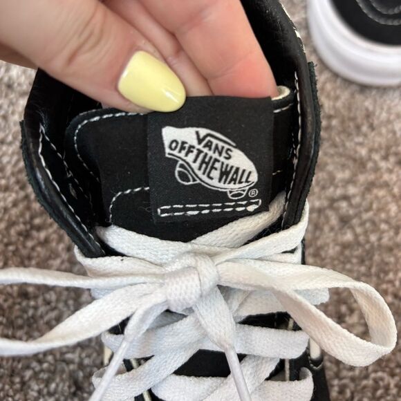 Vans Sk8-Hi Tapestry Black & Bone Skate Shoes | Size 6.5M / 8W - Picture 14 of 14